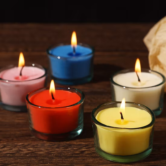 Wholesale 6oz 8oz 315ml Round Glass Candle Cup Glass Candle Bottle Glass Candle Container Glass Canlde Jar with Sealing Bamboo Lid for Candle Making