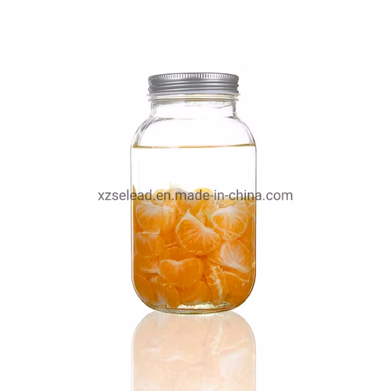 50ml/100ml/180ml/280ml/380ml/500ml/700ml/1000ml 六角形、四角形、丸い蜂蜜、ジャム、メイソン、ピクルス、竹、木製蓋、スクリューキャップ付きキッチン食品保存ガラス瓶